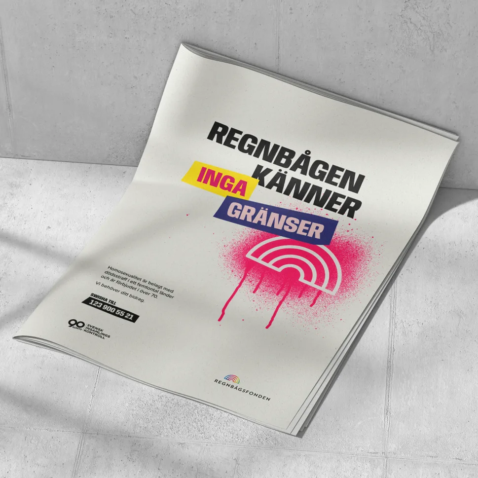 Regnbågsfonden advert