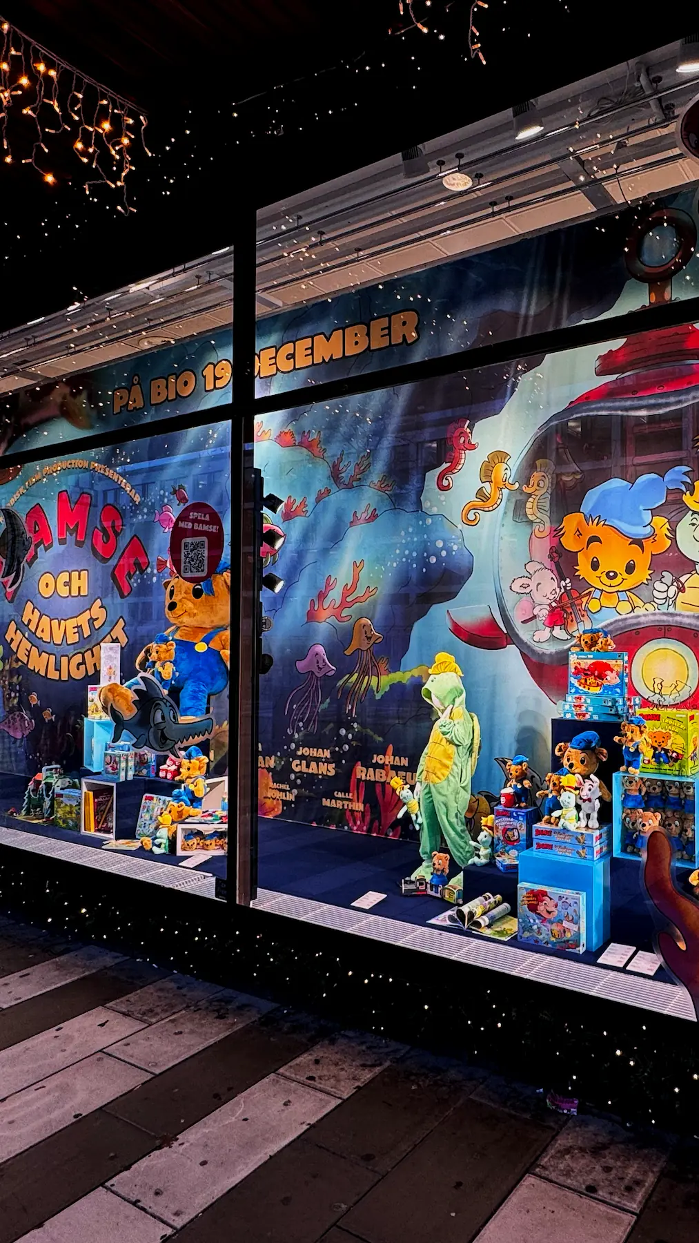 bamse havets hemlighet display window